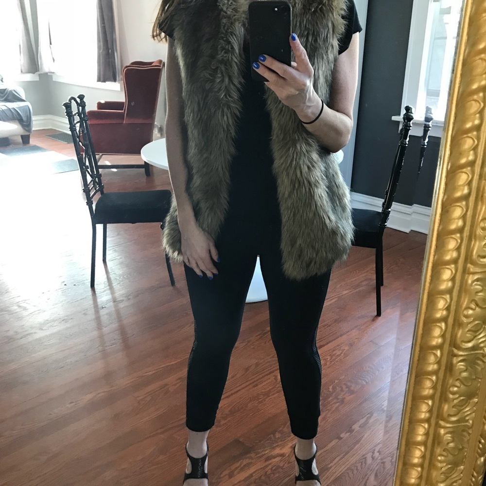 Faux fur vest
